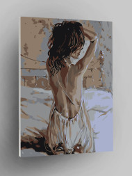 Raqamlar bo&#039;yicha rasm &quot;Nozik qiz&quot;