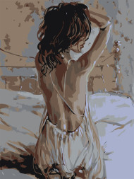 Raqamlar bo&#039;yicha rasm &quot;Nozik qiz&quot;