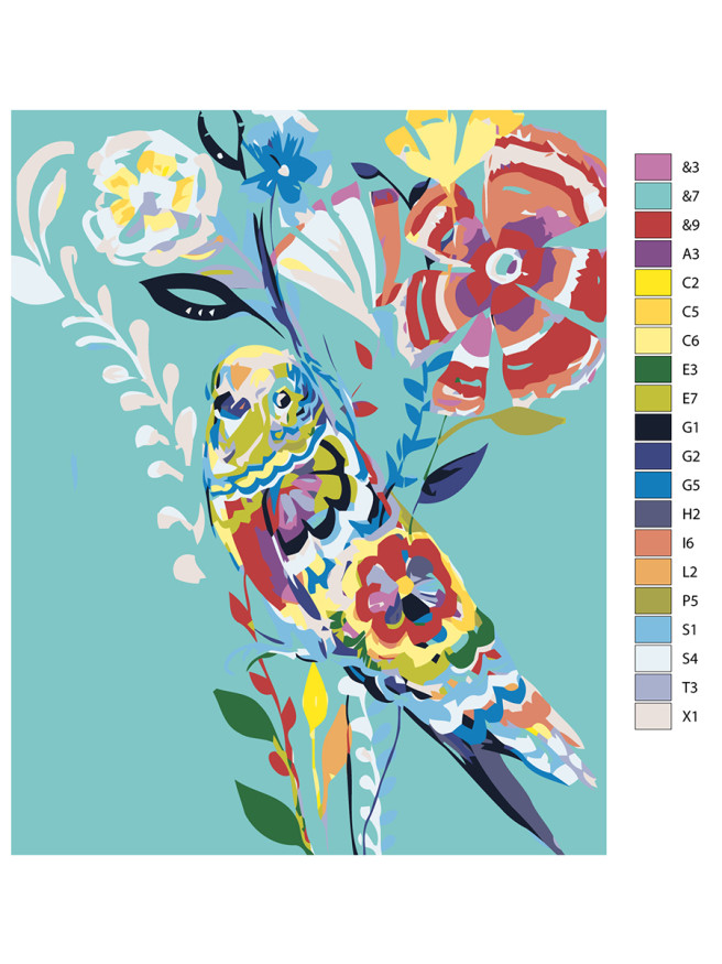 Raqamlar bo&amp;#039;yicha rasm &amp;quot;To&amp;#039;tiqush&amp;quot;