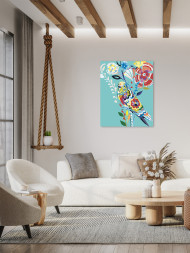 Raqamlar bo&#039;yicha rasm &quot;To&#039;tiqush&quot;