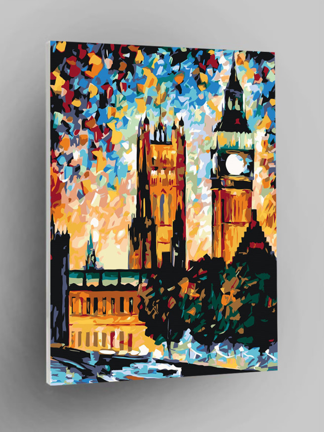 Картина по номерам &amp;quot;Высокие здания&amp;quot;