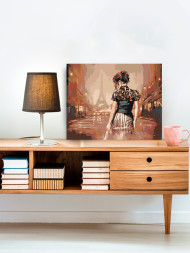 Картина по номерам &amp;quot;Девушка в Париже&amp;quot;