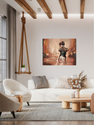 Картина по номерам &amp;quot;Девушка в Париже&amp;quot;