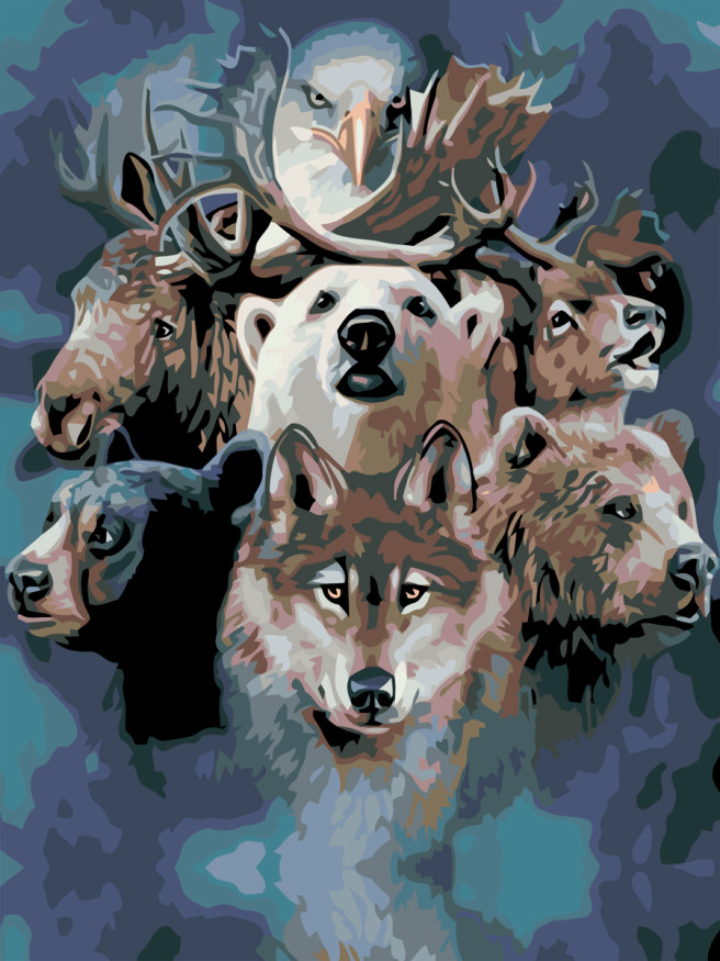 Raqamlar bo&amp;#039;yicha rasm &amp;quot;Qo&amp;#039;rqinchi hayvonlar&amp;quot;