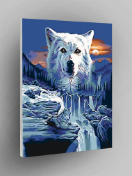 Raqamlar bo&#039;yicha rasm &quot;Oq bo&#039;ri&quot;