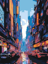 Картина по номерам &amp;quot;Центр города&amp;quot;