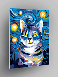 Картина по номерам &amp;quot;Котик Ван Гога&amp;quot;