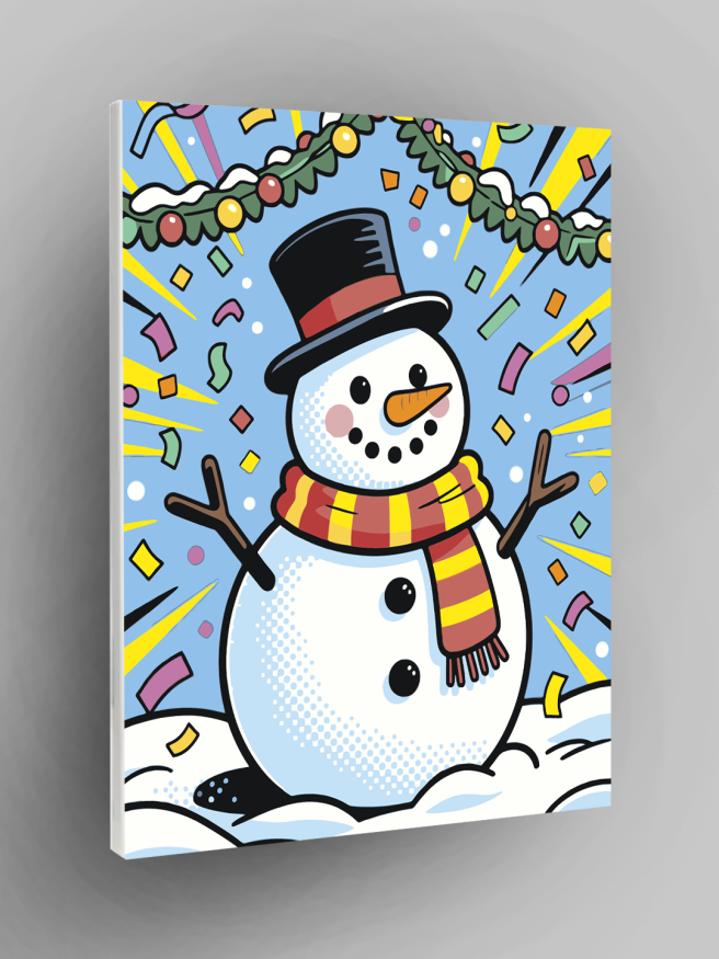 Raqamlar bo‘yicha rasm &amp;quot;Quvnoq qor odam&amp;quot;