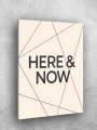Постер на холсте &amp;quot;HERE &amp;amp; NOW&amp;quot;