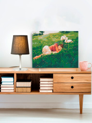 Картина по номерам &amp;quot;Девушка на лугу&amp;quot;