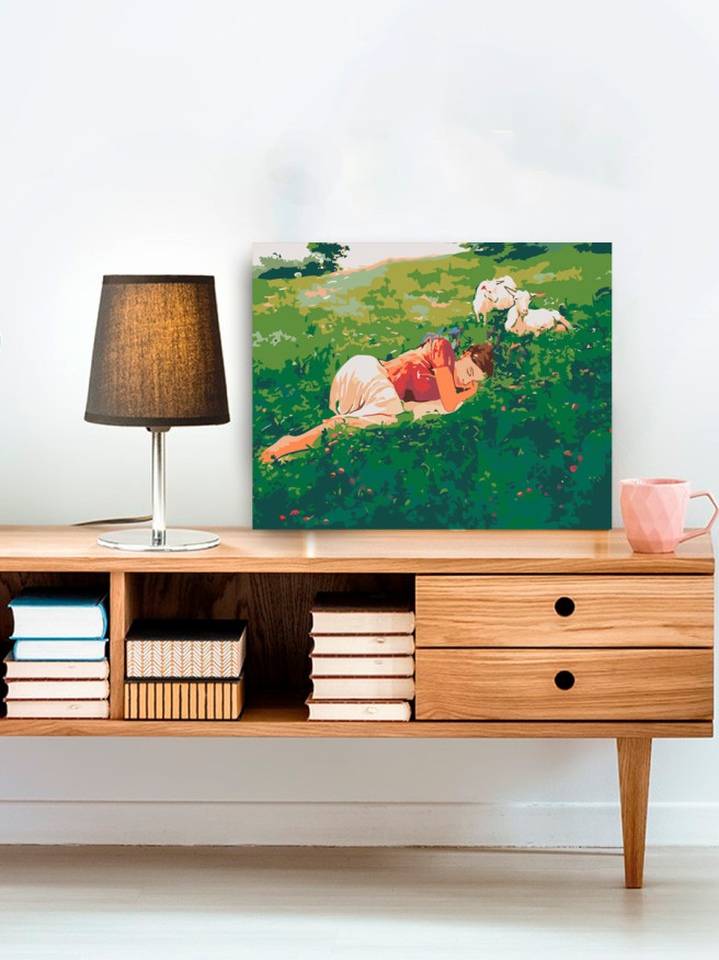 Raqamlar bo&amp;#039;yicha rasm &amp;quot;Daladagi qiz&amp;quot;