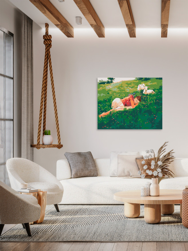 Raqamlar bo&amp;#039;yicha rasm &amp;quot;Daladagi qiz&amp;quot;