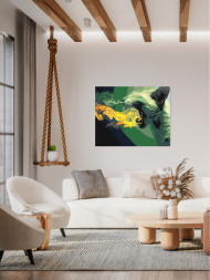 Картина по номерам &amp;quot;Огнедышащий котик&amp;quot;