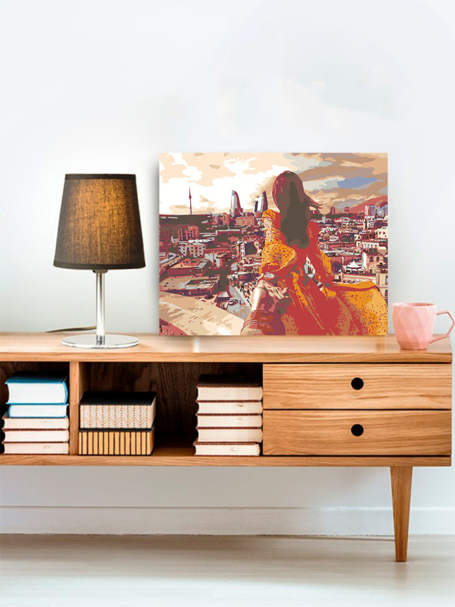 Raqamlar bo&amp;#039;yicha rasm &amp;quot;Bokudagi qiz&amp;quot;