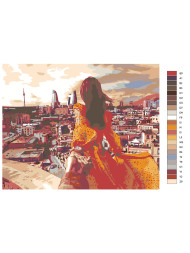 Картина по номерам &amp;quot;Девушка в Баку&amp;quot;