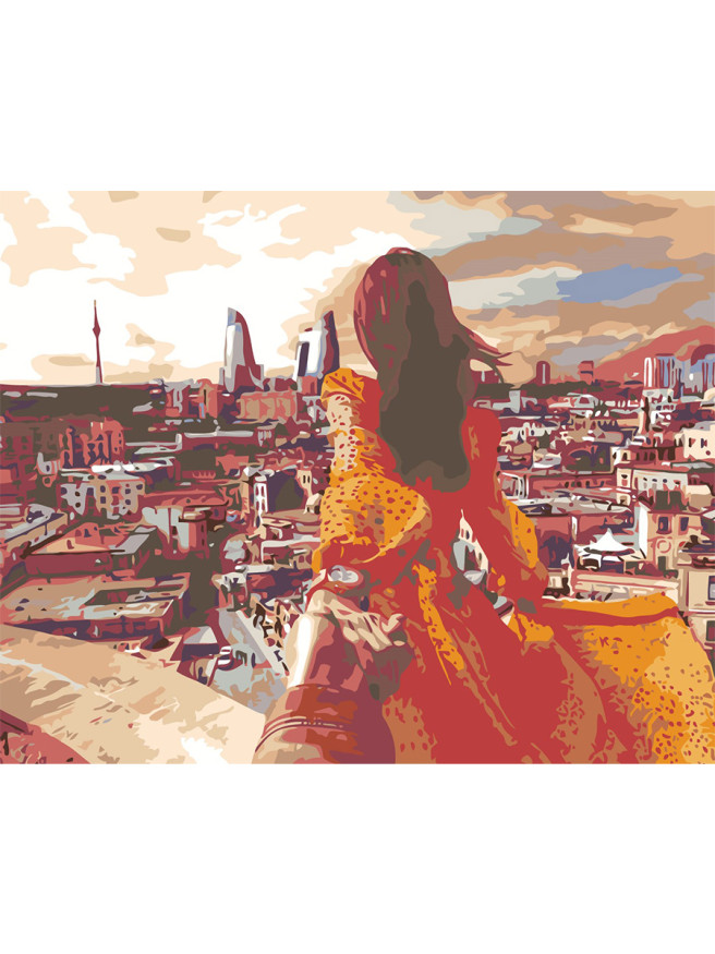 Raqamlar bo&amp;#039;yicha rasm &amp;quot;Bokudagi qiz&amp;quot;