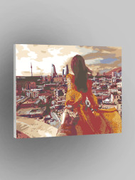 Картина по номерам &amp;quot;Девушка в Баку&amp;quot;
