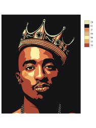 Картина по номерам &amp;quot;Парень в короне&amp;quot;