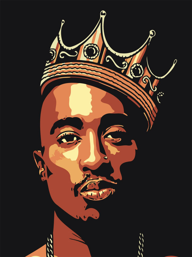 Raqamlar bo&amp;#039;yicha rasm &amp;quot;Toj kiygan yigit&amp;quot;