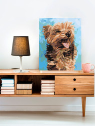 Raqamlar bo&#039;yicha rasm &quot;Yumshoq it&quot;