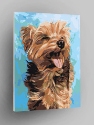 Raqamlar bo&#039;yicha rasm &quot;Yumshoq it&quot;