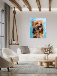 Raqamlar bo&#039;yicha rasm &quot;Yumshoq it&quot;