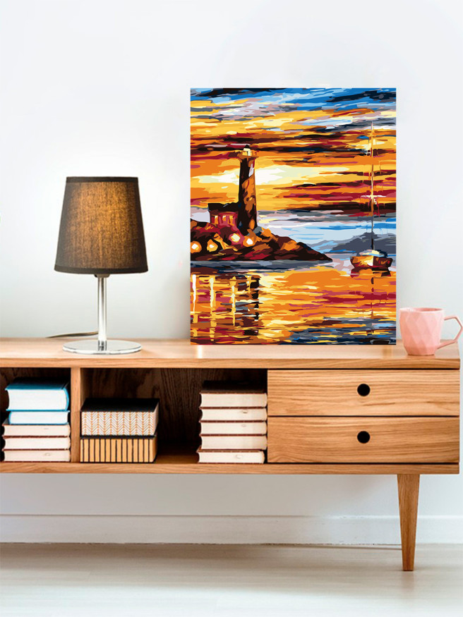 Raqamlar bo&amp;#039;yicha rasm &amp;quot;Dengiz bo&amp;#039;yidagi qal&amp;#039;a&amp;quot;