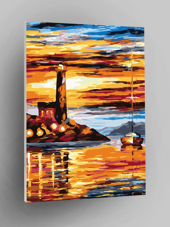 Raqamlar bo&amp;#039;yicha rasm &amp;quot;Dengiz bo&amp;#039;yidagi qal&amp;#039;a&amp;quot;