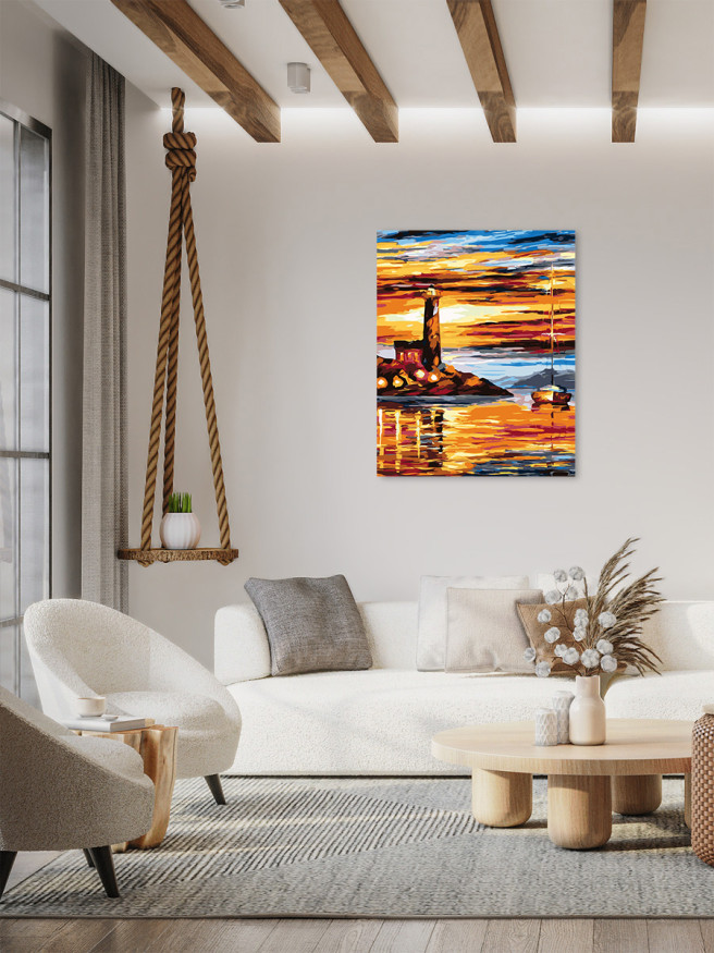 Raqamlar bo&amp;#039;yicha rasm &amp;quot;Dengiz bo&amp;#039;yidagi qal&amp;#039;a&amp;quot;