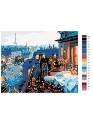 Raqamlar bo&#039;yicha rasm &quot;Balkondan ko&#039;rinish&quot;