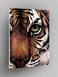 Raqamlar bo&#039;yicha rasm &quot;Yashil ko&#039;zli yo&#039;lbars&quot;