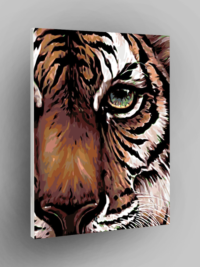 Raqamlar bo&amp;#039;yicha rasm &amp;quot;Yashil ko&amp;#039;zli yo&amp;#039;lbars&amp;quot;