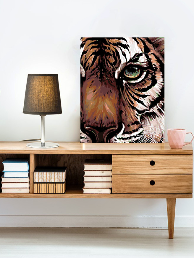 Raqamlar bo&amp;#039;yicha rasm &amp;quot;Yashil ko&amp;#039;zli yo&amp;#039;lbars&amp;quot;