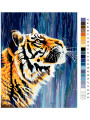 Картина по номерам &amp;quot;Тигр под дождем&amp;quot;