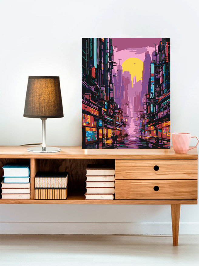 Картина по номерам &amp;quot;Городская улица&amp;quot;