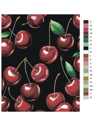 Картина по номерам &amp;quot;Спелая вишня&amp;quot;