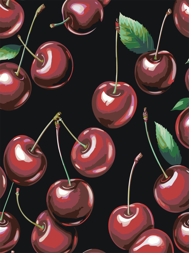 Картина по номерам &amp;quot;Спелая вишня&amp;quot;