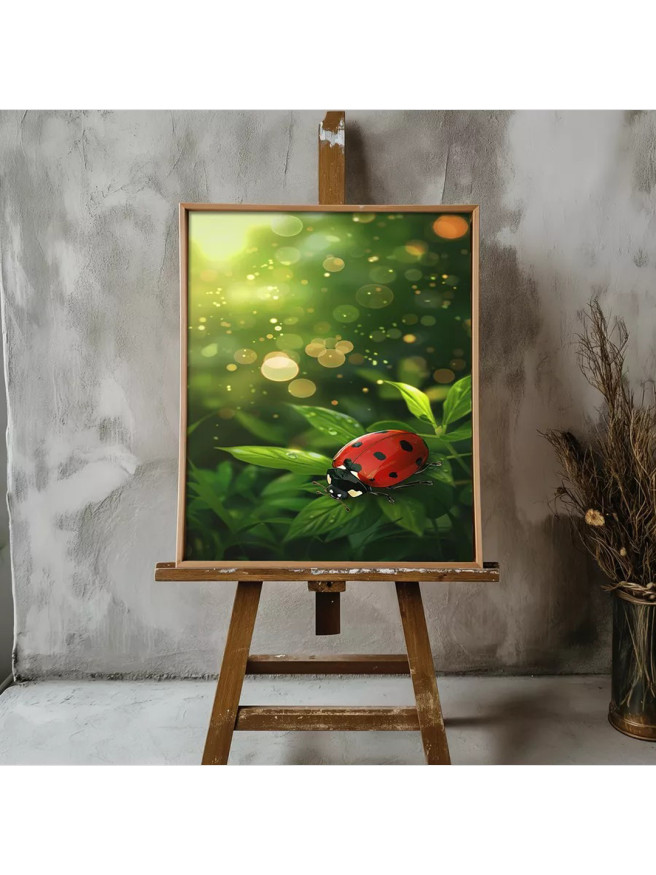 Постер на холсте &amp;quot;Божья коровка&amp;quot;