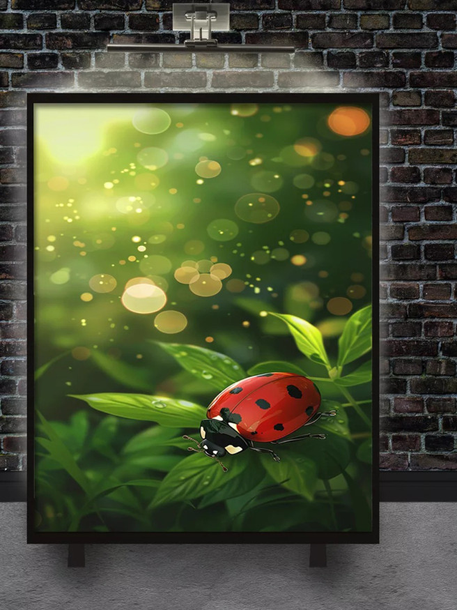 Постер на холсте &amp;quot;Божья коровка&amp;quot;