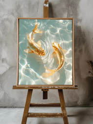 Holstga bosilgan poster &quot;Oltin karplar&quot;