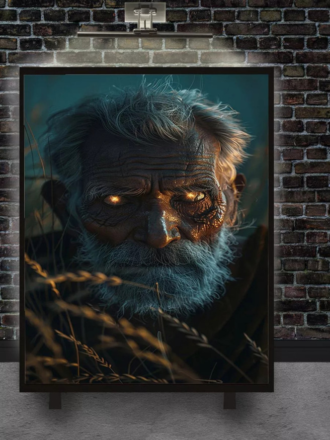 Holstga bosilgan poster &amp;quot;Qarining ko‘zidagi nur&amp;quot;