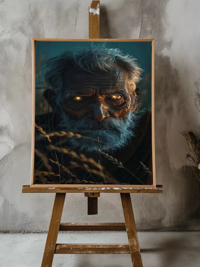 Holstga bosilgan poster &amp;quot;Qarining ko‘zidagi nur&amp;quot;