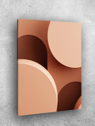 Holstga bosilgan poster "Qoplashgan doiralar"