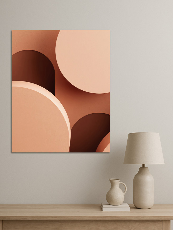 Постер на холсте &amp;quot;Перекрывающиеся круги&amp;quot;