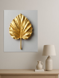 Постер на холсте &amp;quot;Золотой лист гинкго&amp;quot; 