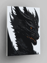 Raqamlar bo&#039;yicha rasm &quot;Qora ajdaho&quot;