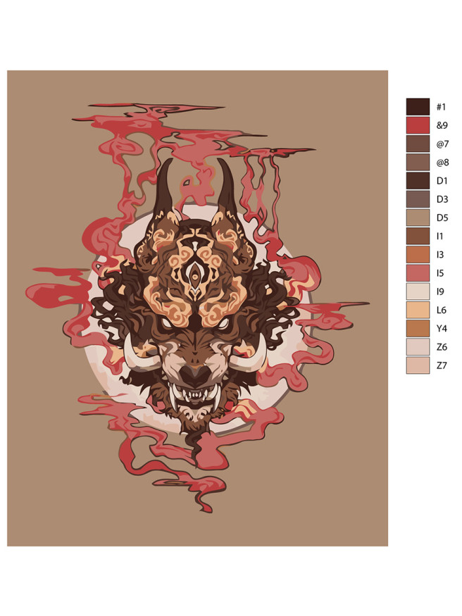 Raqamlar bo&amp;#039;yicha rasm &amp;quot;Qondagi yirtqich&amp;quot;