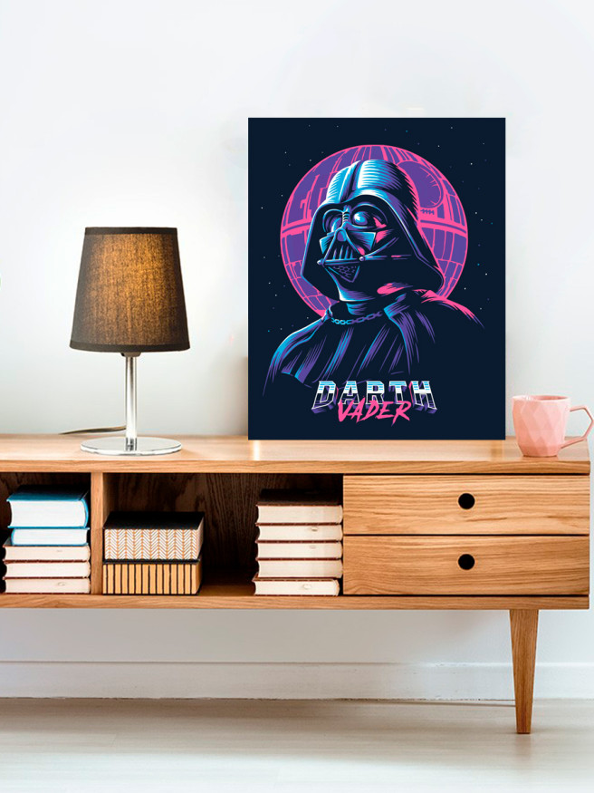 Fluorescent raqamlar bo&amp;#039;yicha rasm &amp;quot;Neon Dart Veyder&amp;quot;