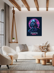 Fluorescent raqamlar bo&#039;yicha rasm &quot;Neon Dart Veyder&quot;