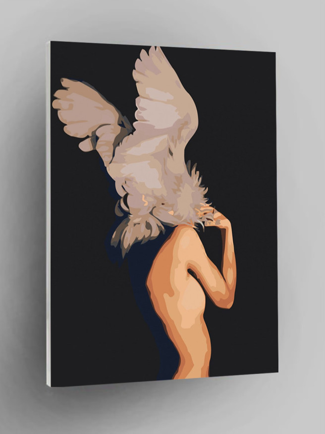 Raqamlar bo&amp;#039;yicha rasm &amp;quot;Tuklar bilan qiz&amp;quot;